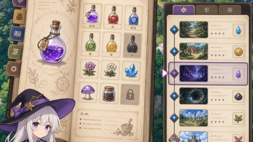 魔女秘药 任务推进 页面配图 1